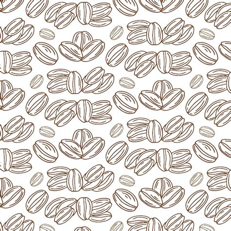 Premium Vector Coffee Bean Pattern Including Seamless On White