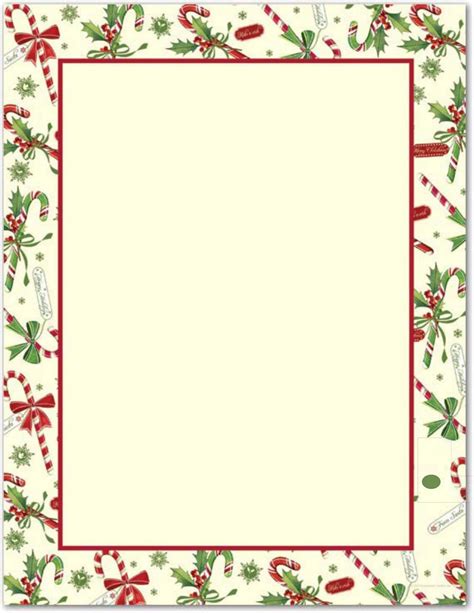 Free Printable Christmas Border Templates Word Psd