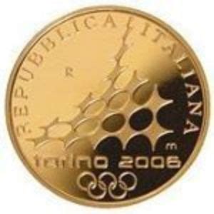 Moneta 50 Euro XX Winter Olympics Games 2006 Turin Italia 2005 XX