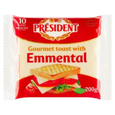 Pr Sident Emmental Melted Slices With Cheese X G G Tesco