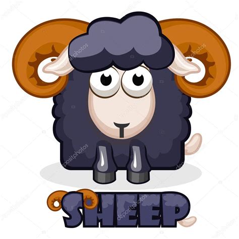 Cute Cartoon Square Black Sheep Stock Illustration By BabySofja Gmail