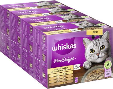 Whiskas Pure Delight Multipack Gevogelte Ragout In Gelei 12 X 85g