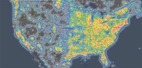 Light Pollution map of the Contiguous USA. : r/MapPorn