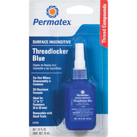 PERMATEX Adhésif frein filet pour toute surface Bleu élevé 10 ml