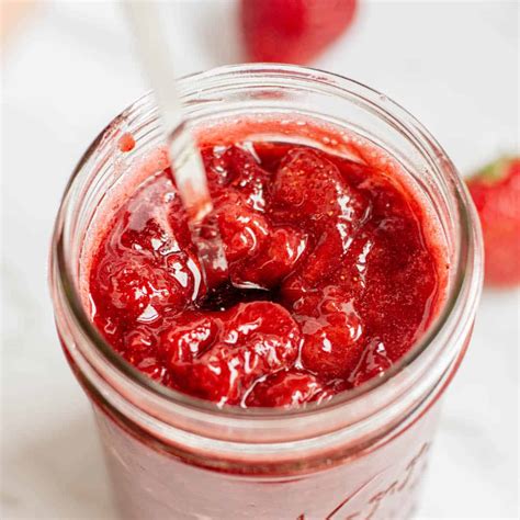 Strawberry Coulis Baking With Butter