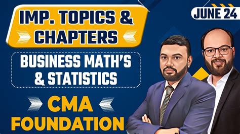 Important Topics Ch Business Math S Statistics How To Score 70