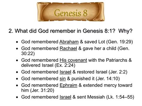 God Remembered Noah - Genesis 8 | PPTX