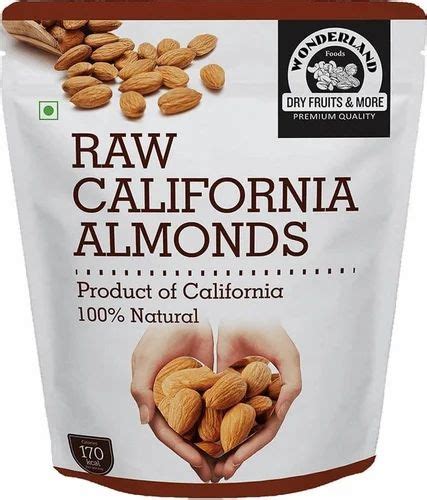 Raw California Almonds Packing Size Packet At Rs 650 Kilogram In