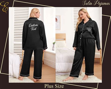 Christmas Plus Size Pajama Set Personalized Bridesmaid Pyjamas