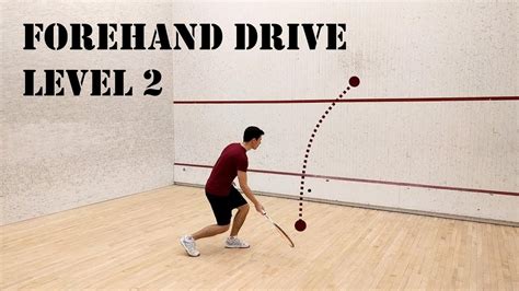 Squash Forehand Drive Level 2 Beginner Solo Training Youtube