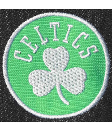 Button Up Nba Boston Celtics Black Denim Jacket Jackets Expert