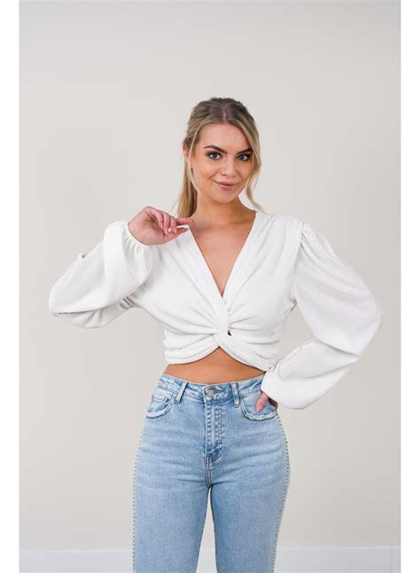 Crop Top Wit Met Spaghettibandjes Esuals Nl Esuals