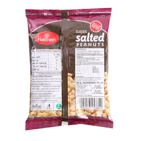 Haldiram Snacks Salted Peanuts G Pack Amazon In Grocery