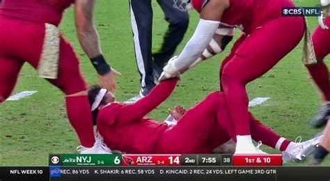 Video Cardinals Qb Kyler Murray Got Drilled So Hard By Quincy Williams