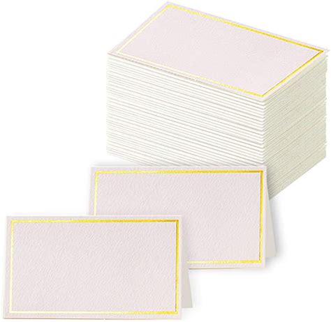 Toncoo Pcs Premium Place Cards Small Table Cards With Gold Foil