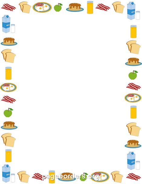 hamburger border clipart - Clipground