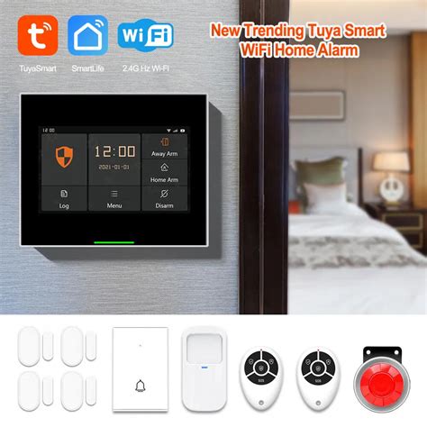 Tuya Wireless Touch Gsm Wifi Home Security Smart Alarm System Kit