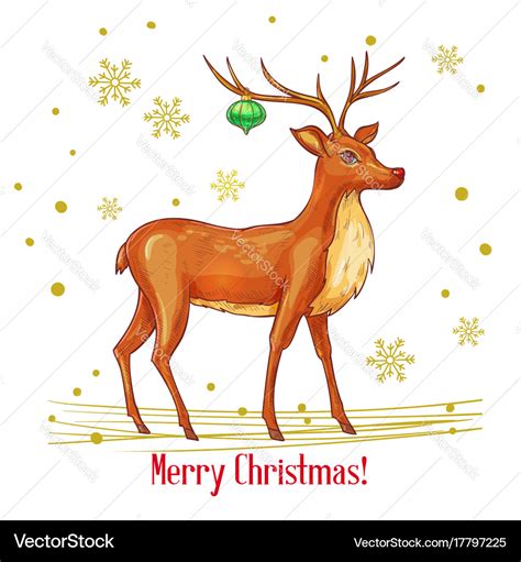 Christmas Deer Drawings ~ Christmas Deer | Efferisect