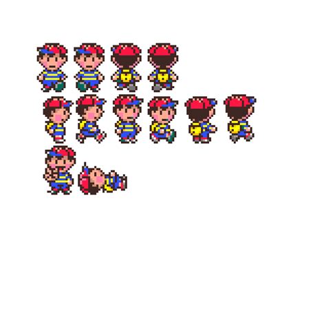 Pixilart Ness Sprites By Nintendo Fan