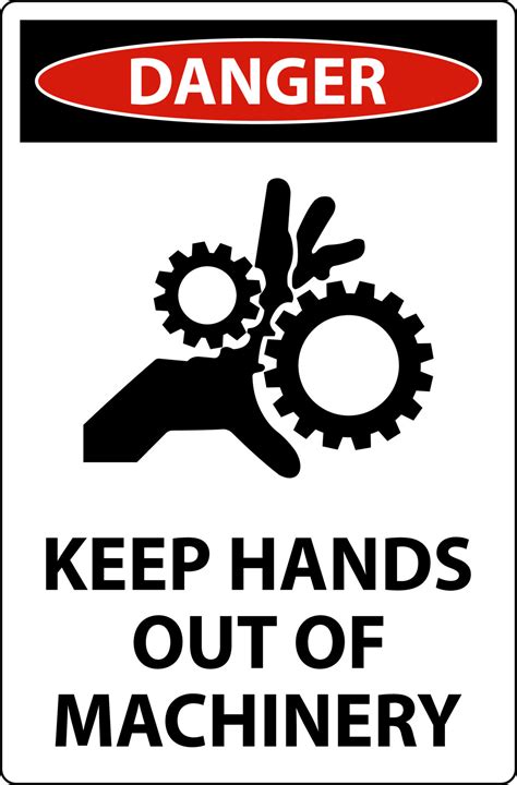 Danger Sign Keep Hands Out Of Machinery 21889091 Vector Art At Vecteezy