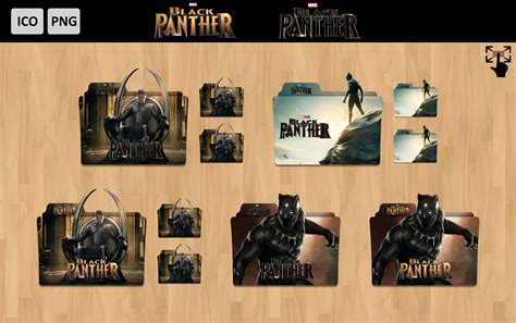 Black Panther 2018 Folder Icon Pack By Dianzpurba On Deviantart