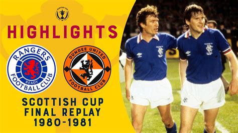 Rangers 4 1 Dundee United Gers Win Final Scottish Cup Replay