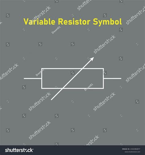 Schematic Symbol Variable Resistor Circuit Physics Stock Vector Royalty Free 2310392877