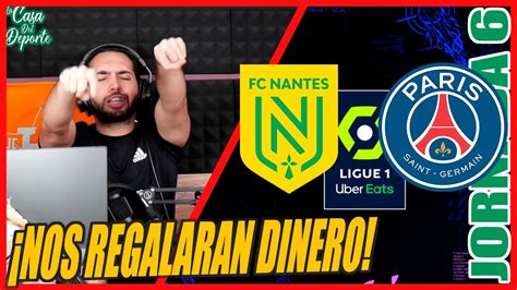 Nantes Vs Psg Pron Stico Jornada Ligue Ligue Uber Eats