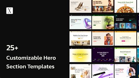 Collection of 20+ Figma Hero Section Templates | Figma