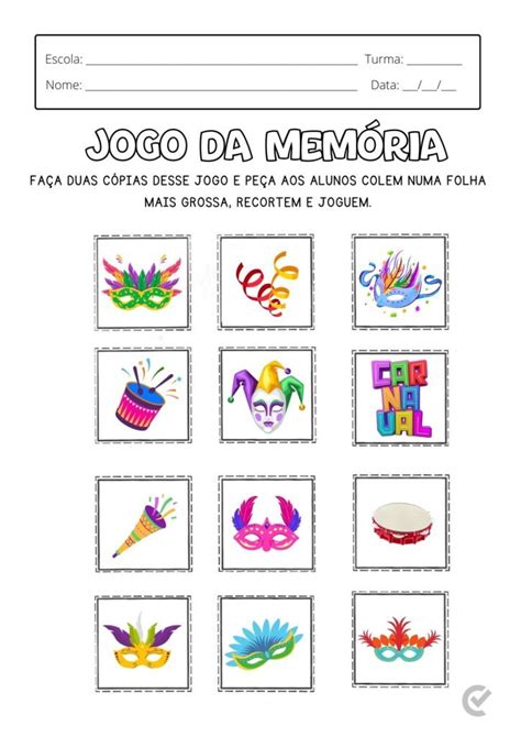 Atividades de Carnaval para Educação Infantil