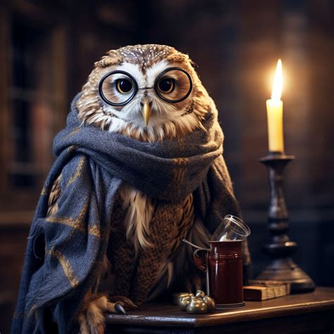 Owl Wearing Fashion Clothes Harry Potter Style By Coolarts223 On Deviantart