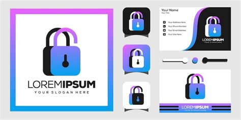 Premium Vector Padlock Business Modern Logo Design