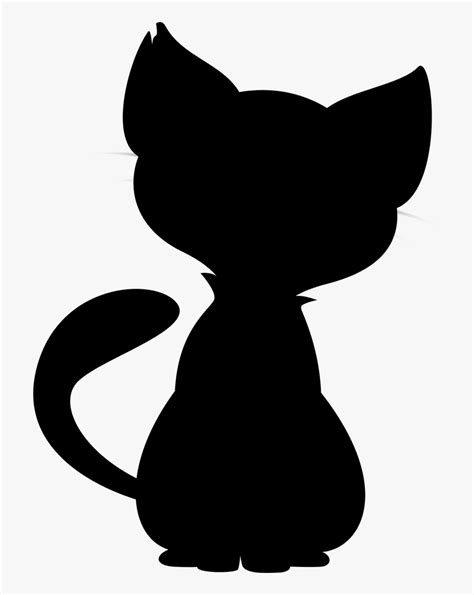 Cat Silhouette Line Drawing