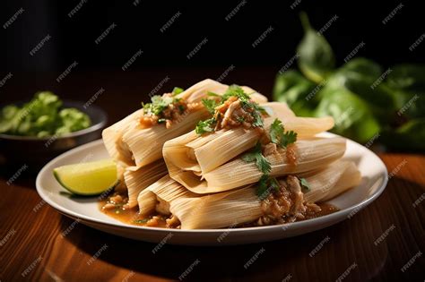 Premium Photo | Elevated Cuisine Tamales Excellence on White Best Tamales image