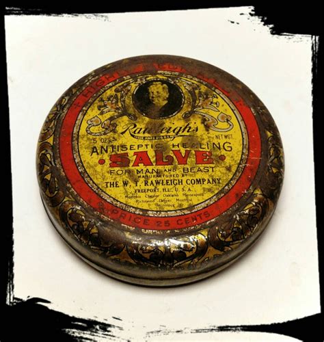 Vintage Rawleighs Antiseptic Healing Salve Tin Collectible Etsy