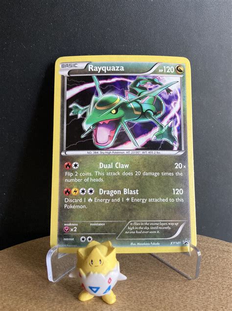 Rayquaza XY141 Black Star Rare Cosmos Holo 2016 XY Blister Promo