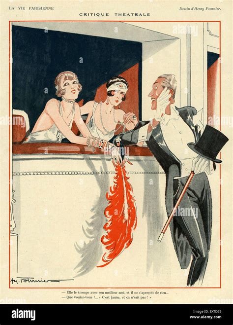 S France La Vie Parisienne Magazine Plate Stock Photo Alamy