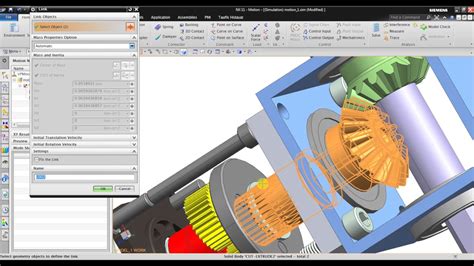 Nx Motion Simulation Tutorial Gear Connection Youtube