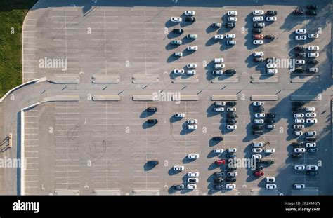 Almaty Kazakhstan May 4 2023 Car Parking With Half Free Spaces