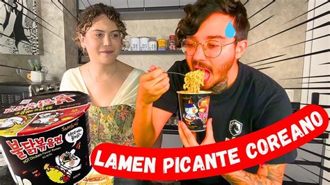 Fiz Meu Noivo Comer O Lamen Coreano Mais Apimentado Do Mundo Youtube