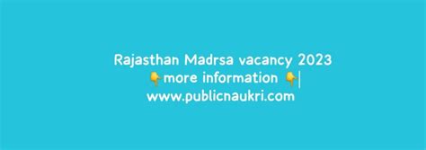 Rajasthan Madarsa Board Recruitment Apply Online Notification