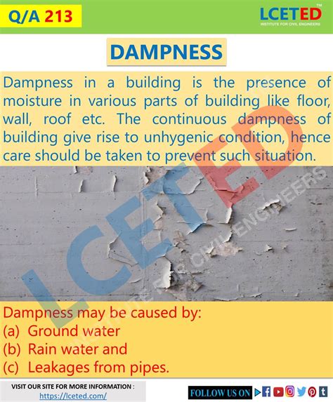 What Is Dampness In Buildings And What Are The Causes LCETED Lceted