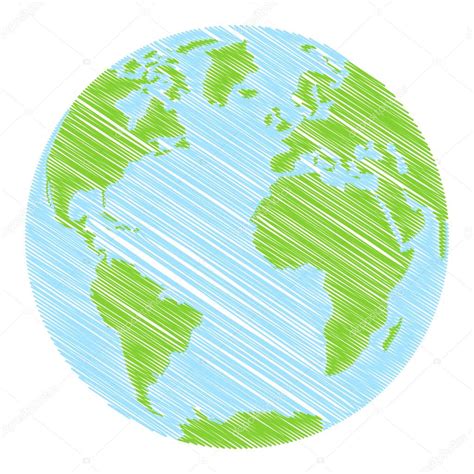 Hand Drawn Globe Stock Vector Image By Kharlamova Lv