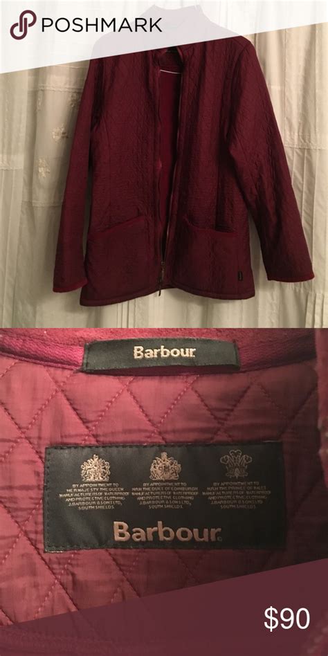 Barbour Women S Quilted Jacket Burgundy Barbour Jacket With Fleece