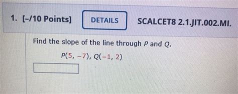 Solved Points Details Scalcet Jit Mi Chegg