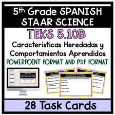 Th Grade Staar Spanish Science Resources Ideas Science Resources