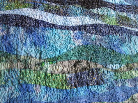 Water Quilt Layered Waves Technique