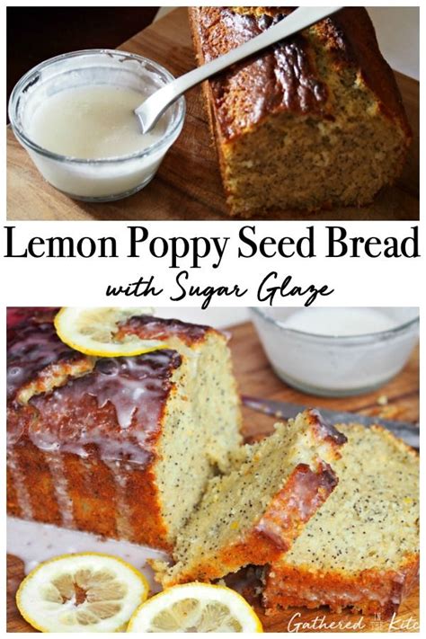 Lemon Poppy Seed Bread With Sugar Glaze Recipe Lemon Poppyseed Bread Lemon Poppyseed Poppy