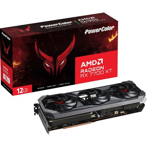 Gráfica PowerColor Red Devil RX 7700 XT 12G E OC AMD Radeon RX 7700 XT