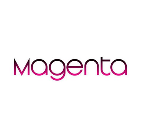 magenta logo on a white background